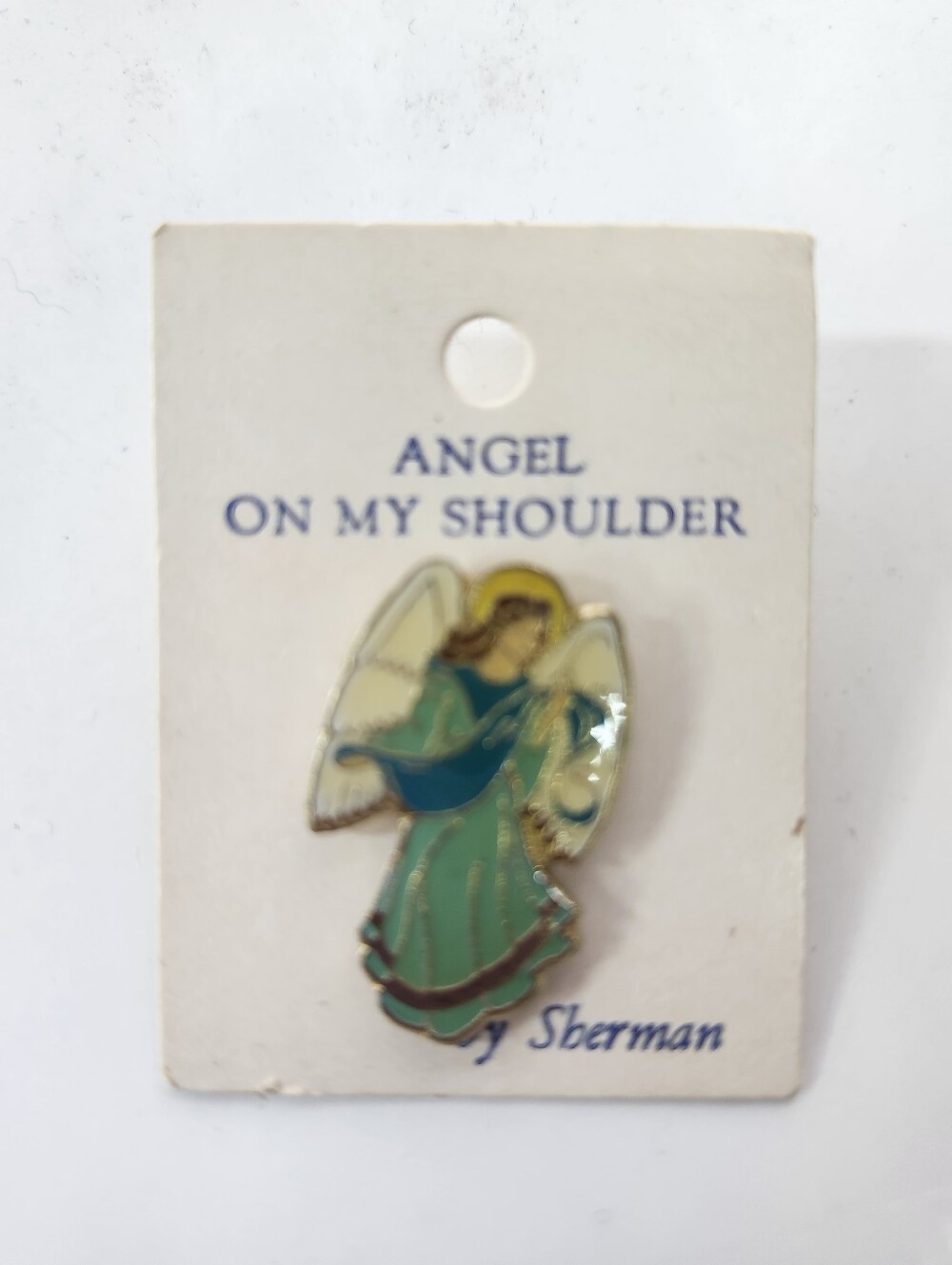 Guardian Angel on my shoulder pin brooch